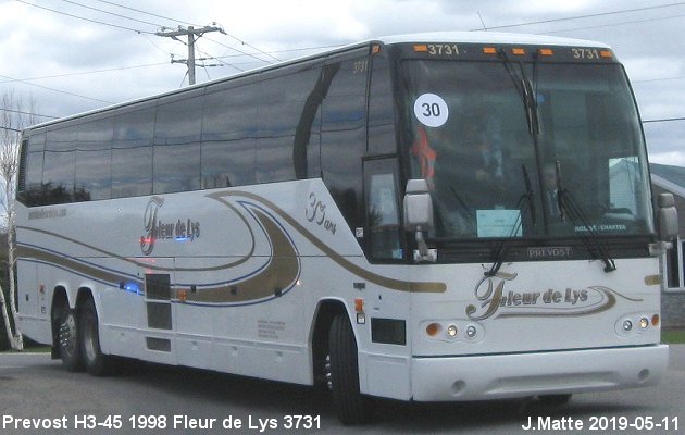 BUS/AUTOBUS: Prevost H3-45 1998 Fleurs de Lys