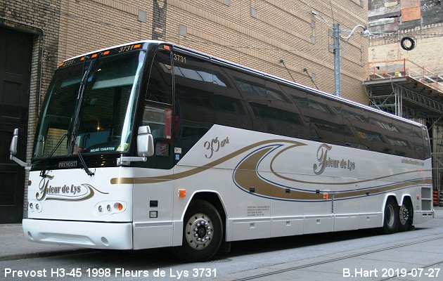 BUS/AUTOBUS: Prevost H3-45 1998 Fleurs de Lys