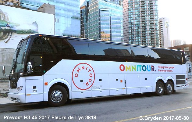 BUS/AUTOBUS: Prevost H3-45 2017 Fleurs de Lys