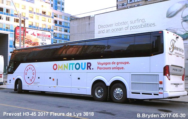 BUS/AUTOBUS: Prevost H3-45 2017 Fleurs de Lys