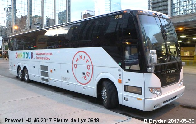 BUS/AUTOBUS: Prevost H3-45 2017 Fleurs de Lys