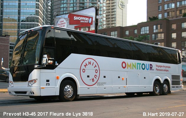 BUS/AUTOBUS: Prevost H3-45 2017 Fleurs de Lys