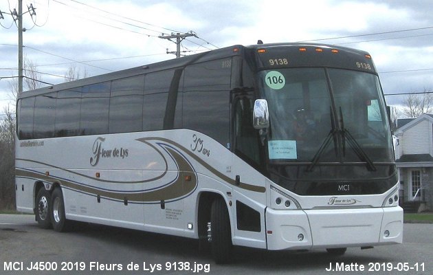 BUS/AUTOBUS: MCI J4500 2019 Fleurs de Lys