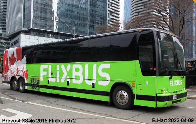 BUS/AUTOBUS: Prevost X3-45 2015 FlixBus