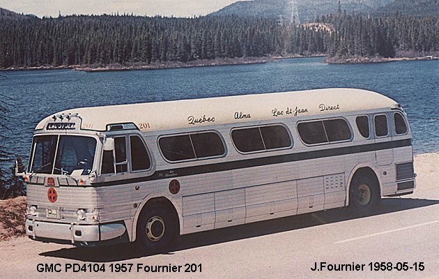 BUS/AUTOBUS: GMC PD 4104 1957 Fournier