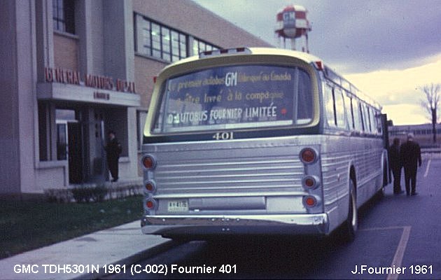 BUS/AUTOBUS: GMC TDH 5301N 1961 Fournier