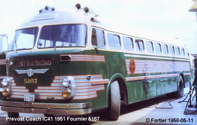 BUS/AUTOBUS: Prevost IC 41 1951 Fournier