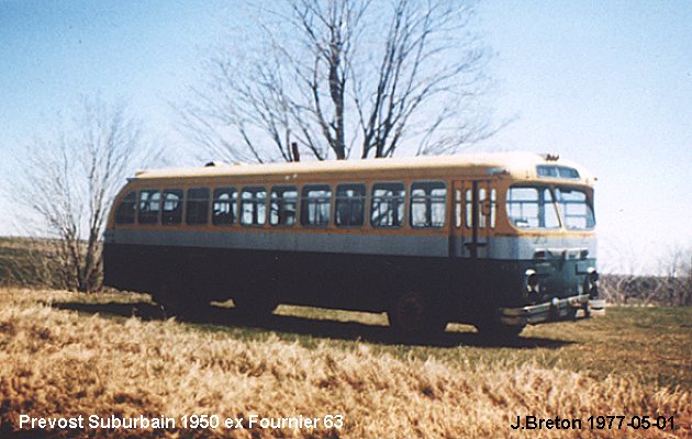 BUS/AUTOBUS: Prevost Suburbain 1950 Fournier