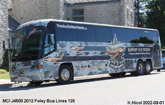 BUS/AUTOBUS: MCI J4500 2012 Foley