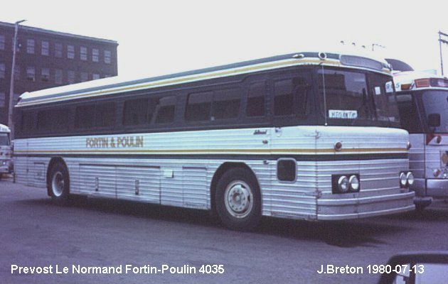 BUS/AUTOBUS: Prevost Le Normand 1960 Fortin-Poulin