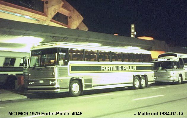 BUS/AUTOBUS: MCI MC 9 1979 Fortin-Poulin