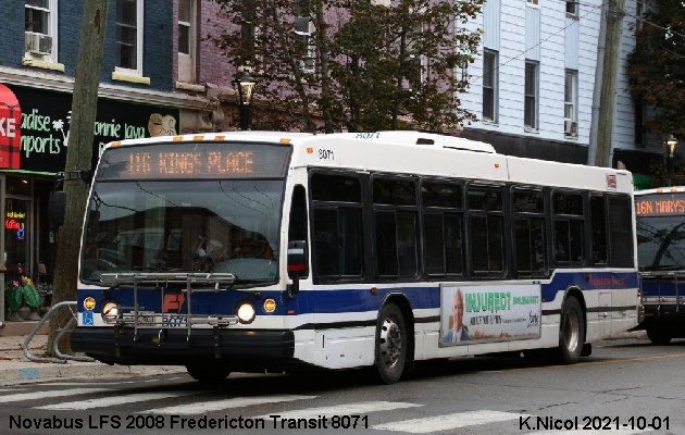 BUS/AUTOBUS: Novabus LFS 2008 Fredericton Transit