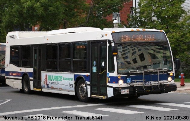 BUS/AUTOBUS: Novabus LFS 2018 Fredericton Transit