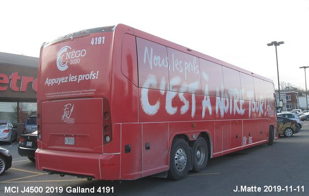 BUS/AUTOBUS: MCI J4500 2019 Galland