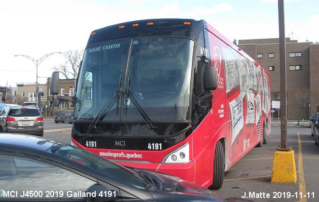 BUS/AUTOBUS: MCI J4500 2019 Galland