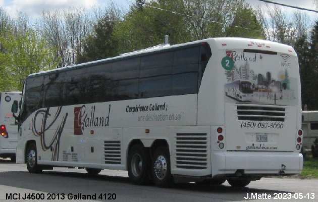 BUS/AUTOBUS: MCI J4500 2013 Galland
