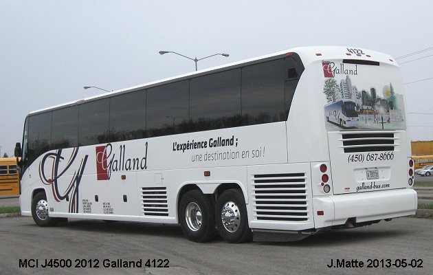 BUS/AUTOBUS: MCI J4500 2012 Galland