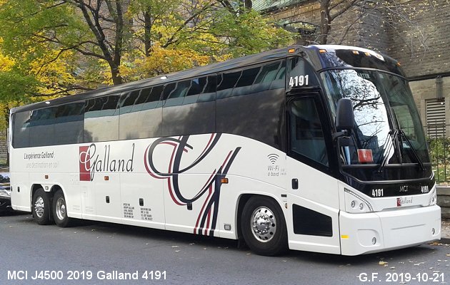 BUS/AUTOBUS: MCI J4500 2019 Galland