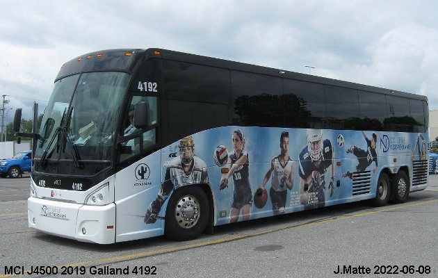 BUS/AUTOBUS: MCI J4500 2019 Galland
