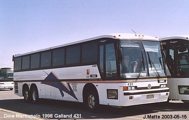 BUS/AUTOBUS: Dina Marcopolo 1998 Galland