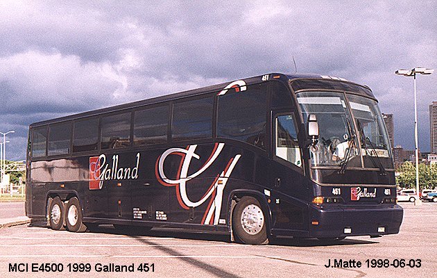 BUS/AUTOBUS: MCI E4500 1999 Galland