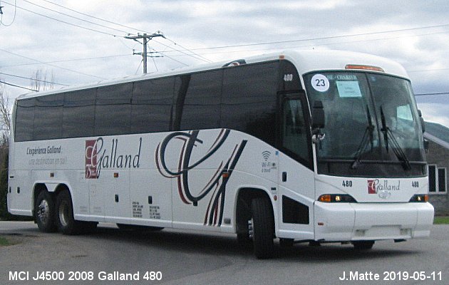 BUS/AUTOBUS: MCI J4500 2008 Galland
