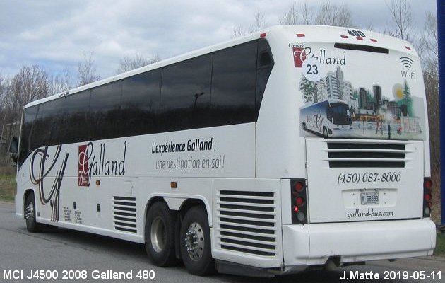 BUS/AUTOBUS: MCI J4500 2008 Galland