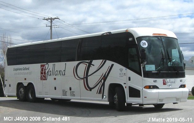 BUS/AUTOBUS: MCI J4500 2008 Galland