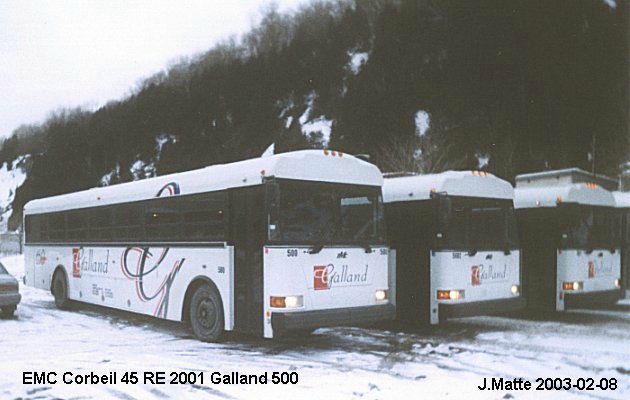 BUS/AUTOBUS: E.M.C. 45 RE 2001 Galland