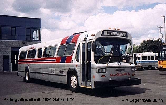 BUS/AUTOBUS: Palling Allouette 40 1991 Galland