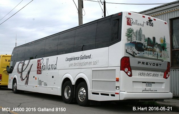 BUS/AUTOBUS: MCI J4500 2015 Galland
