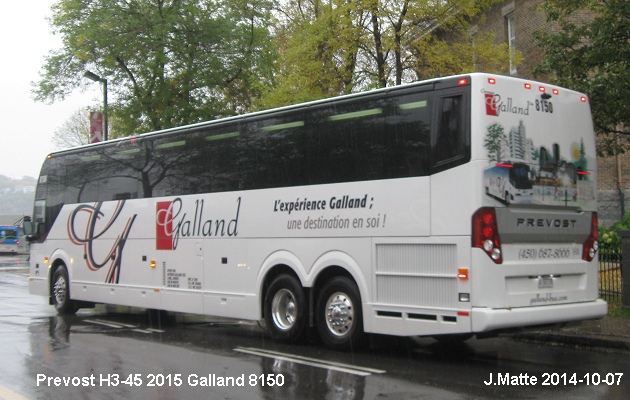 BUS/AUTOBUS: Prevost H3-45 2015 Galland