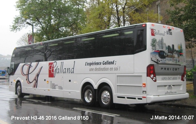 BUS/AUTOBUS: Prevost H3-45 2015 Galland