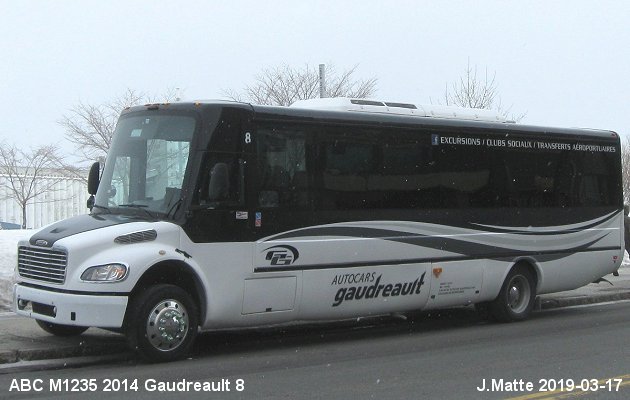 BUS/AUTOBUS: ABC M1235 2014 Gaudreault