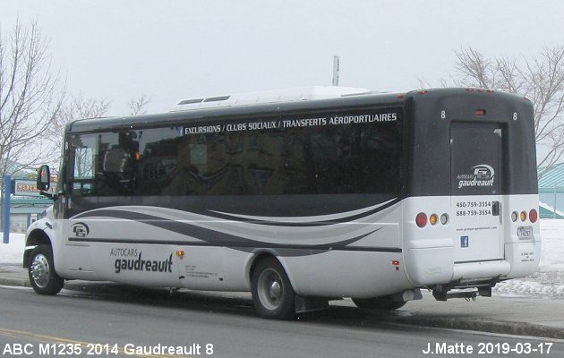 BUS/AUTOBUS: ABC M1235 2014 Gaudreault