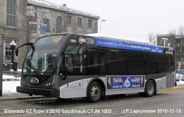 BUS/AUTOBUS: Eldorado EZ-Rider II 2010 Gaudreault