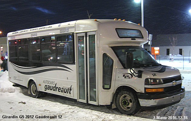 BUS/AUTOBUS: Girardin G5 2012 Gaudreault