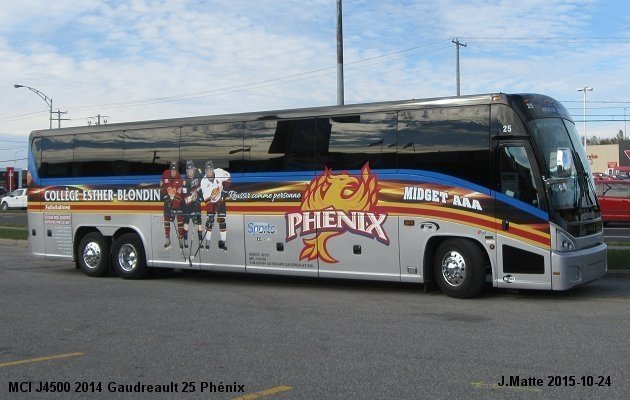 BUS/AUTOBUS: MCI J4500 2014 Gaudreault