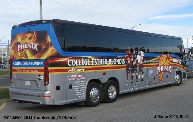 BUS/AUTOBUS: MCI J4500 2014 Gaudreault