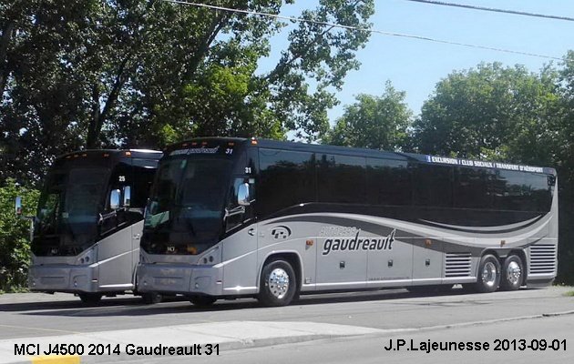 BUS/AUTOBUS: MCI J4500 2014 Gaudreault