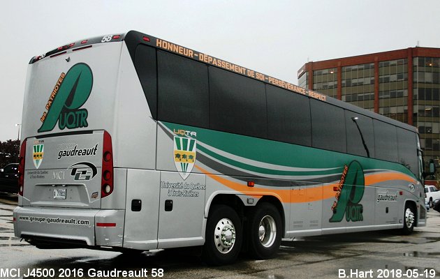 BUS/AUTOBUS: MCI J4500 2015 Gaudreault