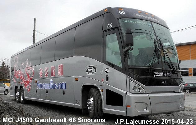 BUS/AUTOBUS: MCI J4500 2015 Gaudreault