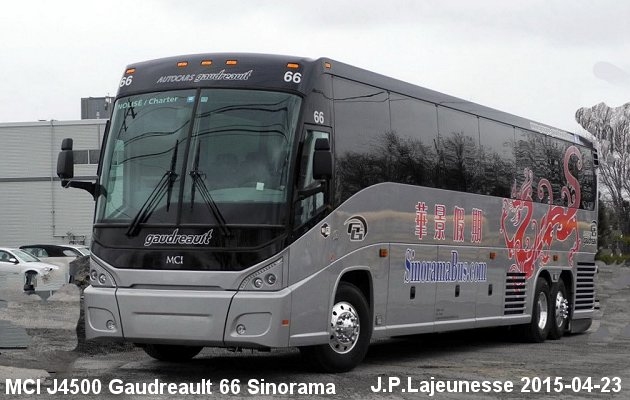 BUS/AUTOBUS: MCI J4500 2015 Gaudreault