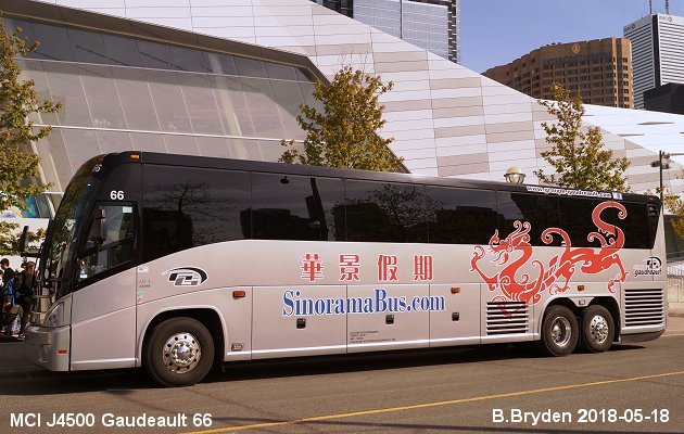 BUS/AUTOBUS: MCI J4500 2015 Gaudreault