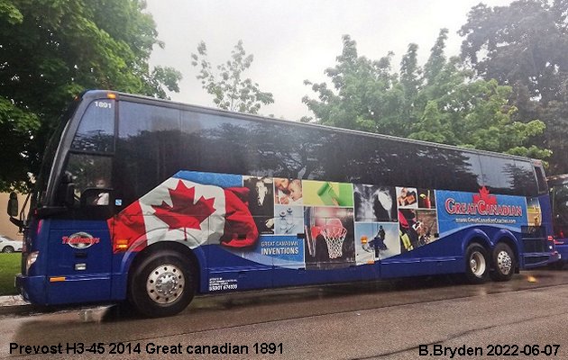 BUS/AUTOBUS: Prevost X3-45 2019 Great Canadian