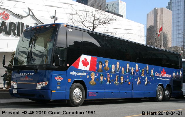 BUS/AUTOBUS: Prevost H3-45 2010 Great Canadian