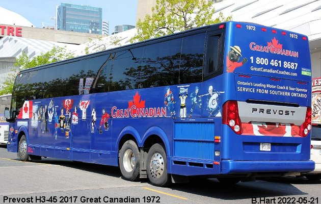 BUS/AUTOBUS: Prevost H3-45 2017 Great Canadian