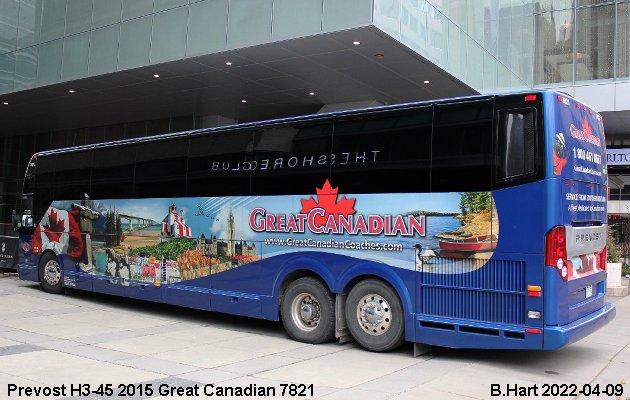 BUS/AUTOBUS: Prevost H3-45 2015 Great Canadian