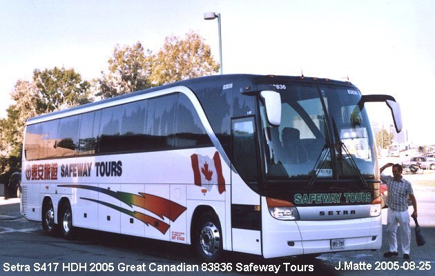 BUS/AUTOBUS: Setra S417HDH 2005 Great Canadian