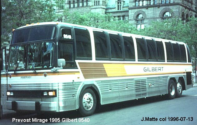 BUS/AUTOBUS: Prevost Le Mirage 1985 Gilbert